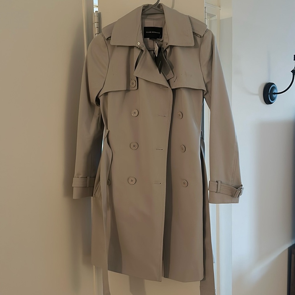 Club Monaco Viveca Trench Coat size xs NWT